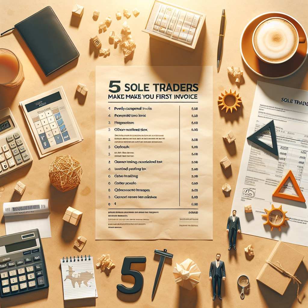 5 mistakes new sole traders make on their first invoice