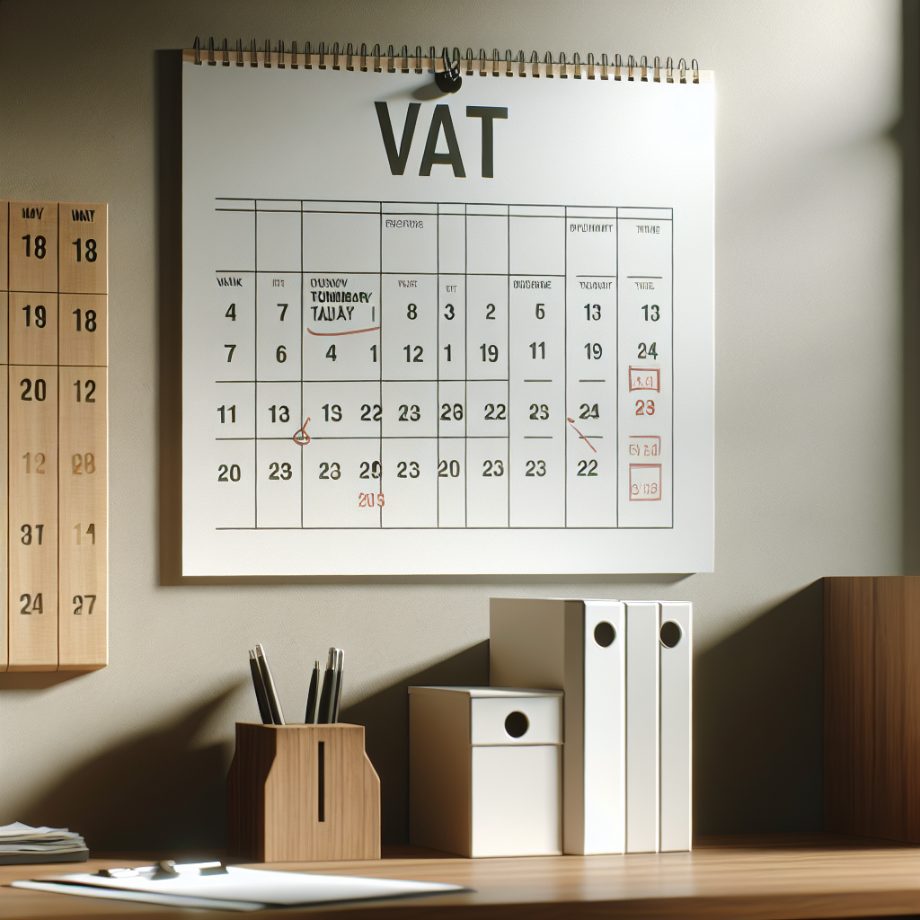 VAT return deadline calendar for UK tradespeople